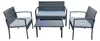 Relaxdays Gartenmöbel Set, 4-tlg. Rattan Sitzgruppe, 4 Produktbild-Vorschau 8