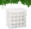 Relaxdays kerstballen, set van 100, kerstdecoratie, mat en Productafbeelding-voorbeeld 1