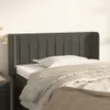 vidaXL Kopfteil mit Ohren Dunkelgrau 93x16x78/88 cm Samt - Produktbild-Vorschau 2