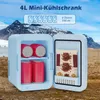 Puluomis Mini Kühlschrank 4L mit LED Spiegel tragbar für Produktbild-Vorschau 6