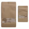 500x Standbodenbeutel Kraftpapier braun mit Fenster Produktbild-Vorschau 2