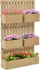 Outsunny Hochbeet Holz verstellbar Pflanzbeet mit Produktbild-Vorschau 1