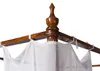 MASSIVMOEBEL24 | letto a baldacchino in legno di Acacia Anteprima dell’immagine prodotto 3