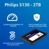 Philips SSD 2 TB intern 2,5 Zoll SATA III S130 Leserate bis Produktbild-Vorschau 5