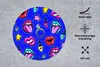 MuchoWow® Mauspad Mousepad Muster - Popart - Neon - Blau Produktbild-Vorschau 3