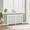 vidaXL Panele grzejnikowe białe 149x20x82 cm materiał Podgląd zdjęcia produktu 2