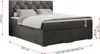 Boxspringbett 180x200 mit Bettkasten, Boxspringbett 180x200 Produktbild-Vorschau 6