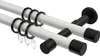 Interdeco Gardinenstange / Vorhangstange Weiß / Schwarz, Produktbild-Vorschau 1