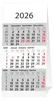 2026 ADINA ws 3-Monatskalender Aufstellkalender für den Produktbild-Vorschau 1