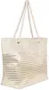 styleBREAKER Damen Strandtasche mit Metallic Zick-Zack Produktbild-Vorschau 3