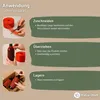 Instructions on how to use a mesh tube for packaging. Produktbild-Vorschau