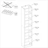 Bibliothèque Hobby longueur 41 cm-5 étagères chêne Voir les images du produit 8