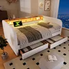 MODFU Lit Banquette Ado/Enfant 140x190 cm avec Éclairage Voir les images du produit 3