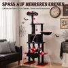 COSTWAY Albero per gatti a 6 livelli (178 cm) con design Anteprima dell’immagine prodotto 5