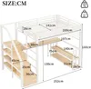 Flieks Etagenbett 140x200cm mit Schreibtisch und Produktbild-Vorschau 5