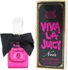 A bottle of Juicy Couture Viva La Juicy Noir perfume and its packaging are displayed against a white background. Podgląd zdjęcia produktu