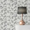 Tapete Valentin Blumen M1-No.11244 Vlies Weiß Schwarz Produktbild-Vorschau 3