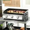 Stolný plynový gril Outsunny BBQ s 3 horákmi Stolný plynový Náhľad obrázku produktu 2
