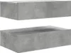 TV skříňky s LED světly 2 ks. Betonová šedá 60x35x15,5 cm Náhled obrázku produktu 12