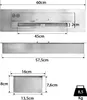60 cm in acciaio inox bruciatore a etanolo caminetti a gel Anteprima dell’immagine prodotto 3