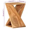 vidaXL Beistelltisch 35x35x55 cm Massivholz Akazie Produktbild-Vorschau 7