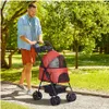 Kočík pre psov D00-127RD, buggy, skladací, pre malé psy a Náhľad obrázku produktu 5
