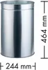 WESCO 134531-23 Odpadkový kôš Baseboy 20 vo farbe MANDEL s Náhľad obrázku produktu 6