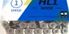 KMC Fahrradkette HL1 Wide Silber, 1-Fach, 100 Glieder Produktbild-Vorschau 2