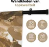 MuchoWow® Wandteppich Wandbehang Farbe - Braun - Grau Produktbild-Vorschau 3
