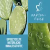 A collage of images featuring cactus pads and water droplets, with text overlays. Voir les images du produit