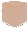 A brown cardboard box with dimensions indicated. Produktbild-Vorschau
