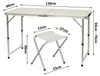 Verk 14469 Set de camping pliant pour 4 personnes beige Voir les images du produit 2
