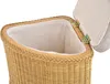 KRINES HOME Rattan Wäschekorb Wäschetruhe Sitz gepolstert Produktbild-Vorschau 6