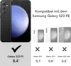A marketing image showing a phone case's compatibility with different Samsung Galaxy models. Voir les images du produit