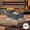 Udržitelný úložný box sada 3 popisovatelných látkových Náhled obrázku produktu 4
