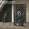 ML-Design parete divisoria in 3 parti Sapporo, nero, Anteprima dell’immagine prodotto 2