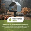 PATKAR Vogelhaus Futterhaus für Vögel mit Ständer aus Produktbild-Vorschau 4