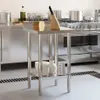 Kuchyňský pracovní stůl přístěnný nerezová ocel 55 x 55 x Náhled obrázku produktu 3