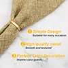 12St Serviettenringe aus Metall, elegante Produktbild-Vorschau 4