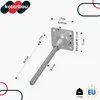 KOTARBAU® Pfostenträger Höhenverstellbar 110x330mm verzinkt Produktbild-Vorschau 3