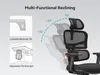 Close-up marketing image of an ergonomic office chair, highlighting its reclining features and adjustable mechanisms. Náhled obrázku produktu