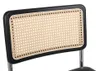 2er Set Esszimmerstühle Rattan Schwarz Modern Polster Produktbild-Vorschau 11