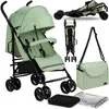 A collage of images showing a baby stroller in different configurations and with accessories. Náhled obrázku produktu