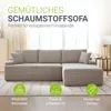 Juskys Sofa Coredo - Taupe, moderne Couch aus Cord mit Produktbild-Vorschau 2