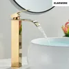 ROSA | Premium hohe Wasserfall Badarmatur Gold | Hotel Produktbild-Vorschau 3