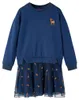 vidaXL Kinderkleid mit Langen Ärmeln Marineblau 92 Produktbild-Vorschau 7