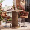 Tribesigns Bartisch, 100 cm hoch, braun, Bistrotisch mit Produktbild-Vorschau 9