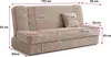 BroMARKT Sofa mit Schlaffunktion ZALIA Klappsofa 190x115 cm Produktbild-Vorschau 10