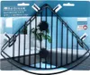 The product is a black metal corner shelf with suction cups, displayed on its packaging. Náhled obrázku produktu