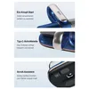 Three panels showing different features of a product, with text descriptions. Produktbild-Vorschau
